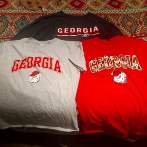 Lot of Georgia Bulldogs T-shirts